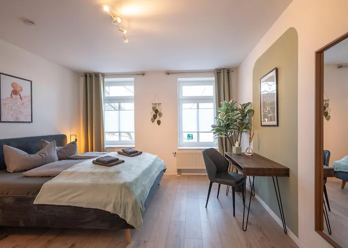 Boho-Suite - Sauna, Netflix, Nespresso, Zentral, Messe